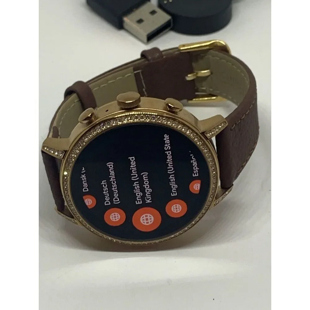 Fossil Gen 4 Authentic Digital Dial Smart Watch Custom Band FTW6015 QT498